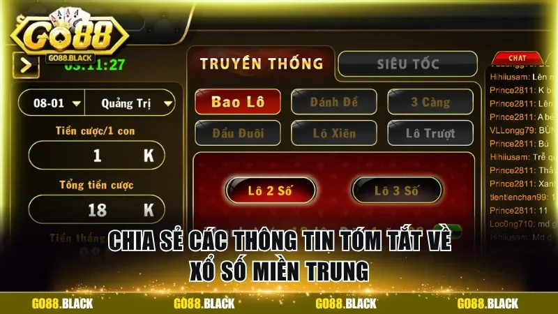 Chia sẻ các thông tin tóm tắt về xổ số miền Trung