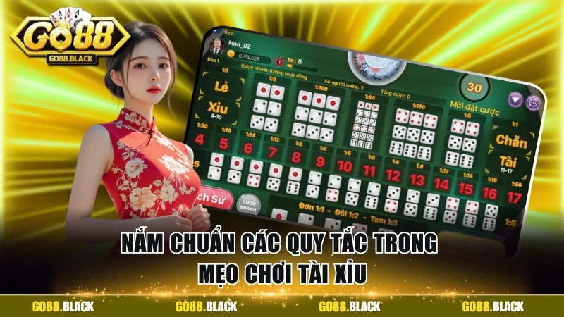 Nắm chuẩn các quy tắc trong mẹo chơi tài xỉu